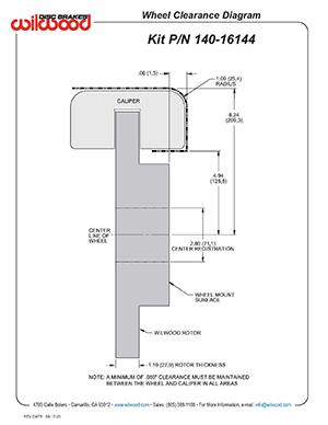 Wheel Clearance Diagram