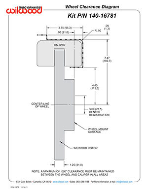 Wheel Clearance Diagram