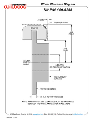 Wheel Clearance Diagram