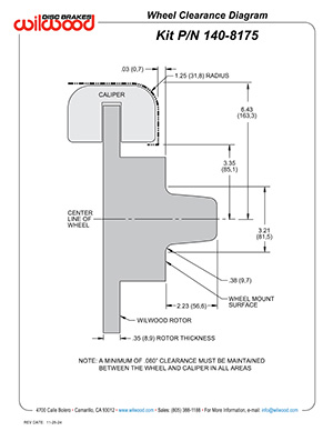 Wheel Clearance Diagram