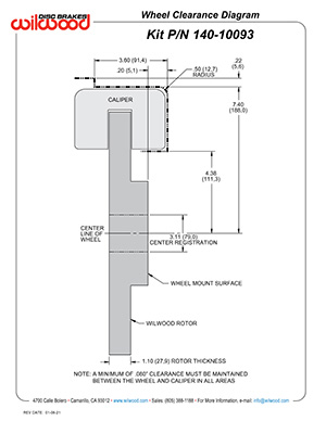 Wheel Clearance Diagram