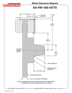 Wheel Clearance Diagram