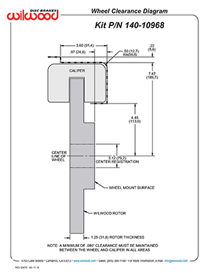 Wheel Clearance Diagram