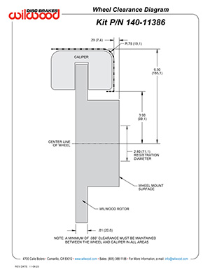 Wheel Clearance Diagram