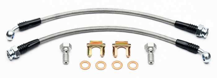 GKTECH S-Chassis Braided Brake Line Kit – For Wilwood Hydro Kit Calipers – Free Shipping