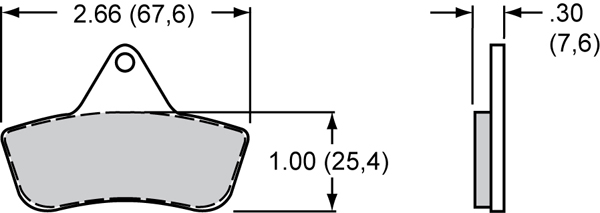 Brake Pad Plate #4108