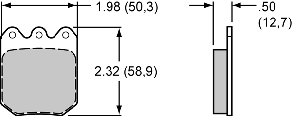 Pad Dimensions for the Dynalite Single IIIA