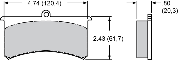 Brake Pad Plate #7320