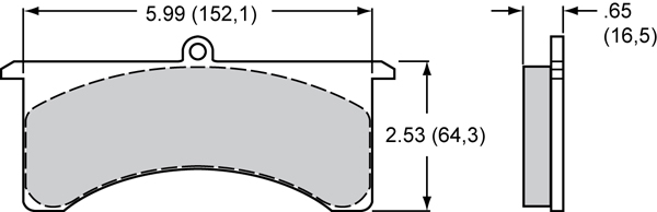 Pad Dimensions for the AT6 Lug Mount