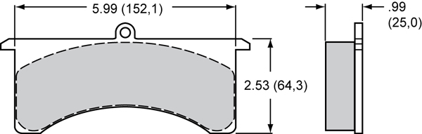 Pad Dimensions for the Grand National GN6R