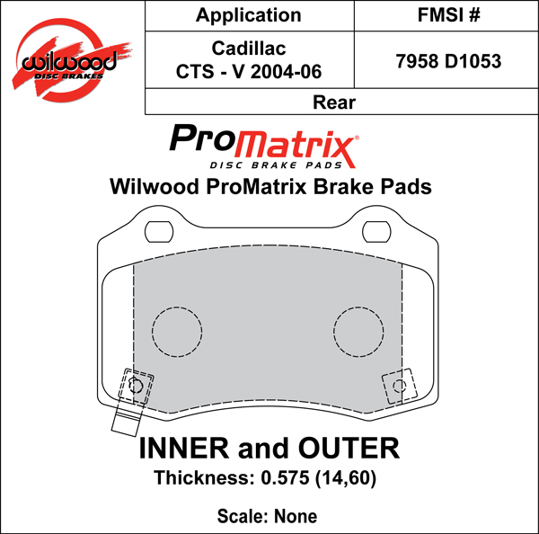 Brake Pad Plate #D1053