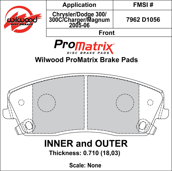 Brake Pad Plate #D1056