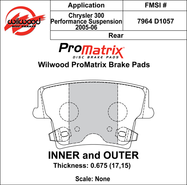 Brake Pad Plate #D1057