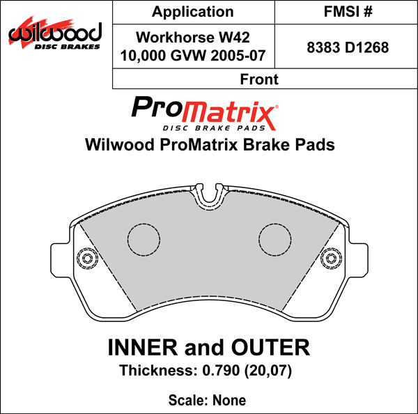 Brake Pad Plate #D1268