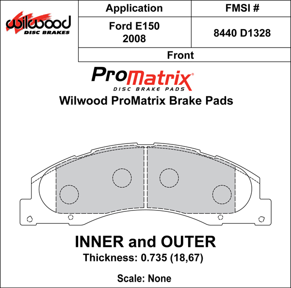 Brake Pad Plate #D1328