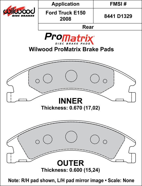 Brake Pad Plate #D1329