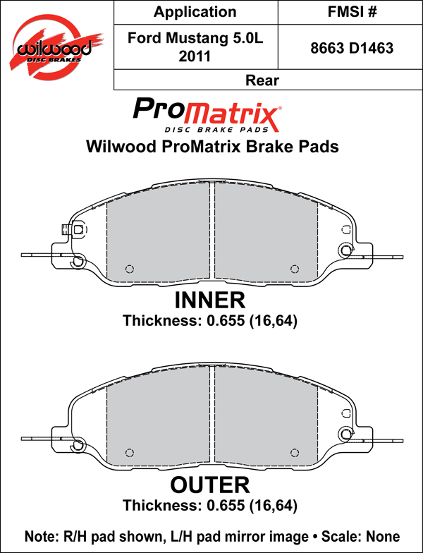Brake Pad Plate #D1463