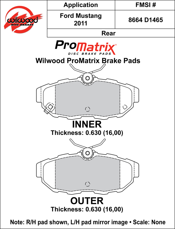 Brake Pad Plate #D1465