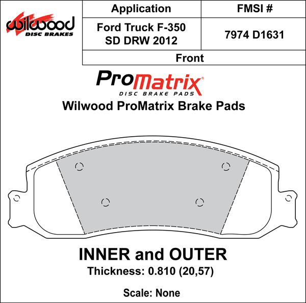 Brake Pad Plate #D1631