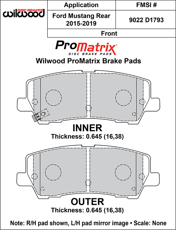 Brake Pad Plate #D1793