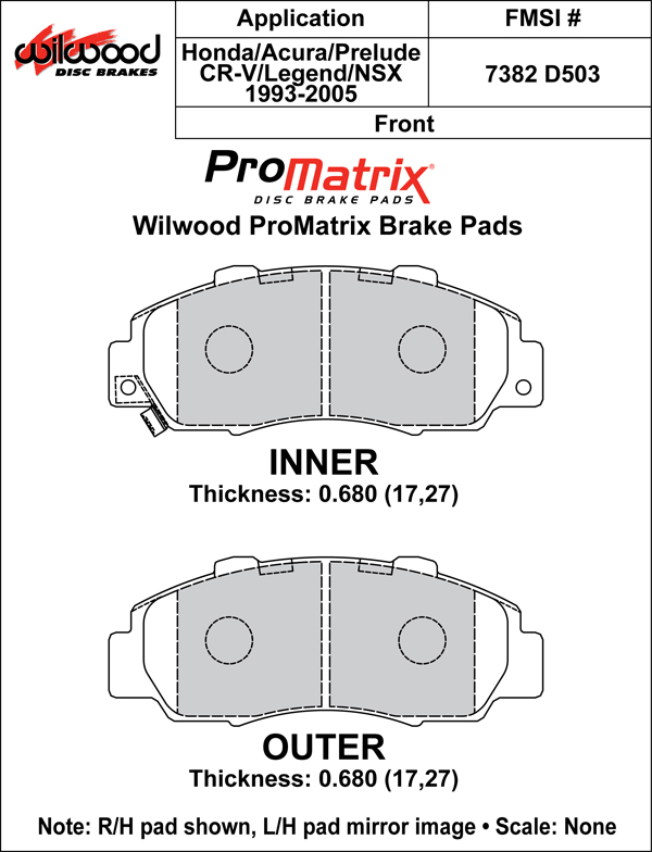 Brake Pad Plate #D503