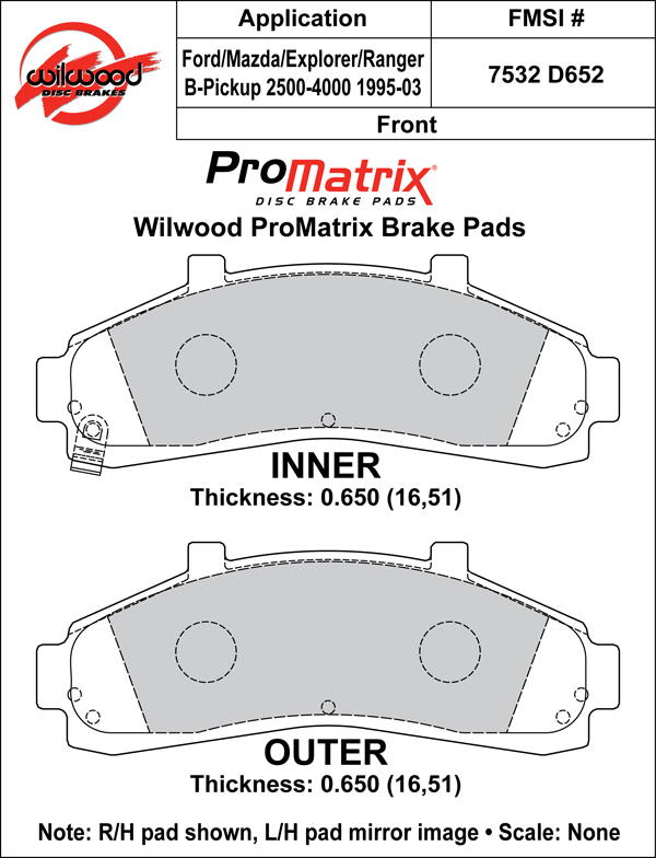 Brake Pad Plate #D652