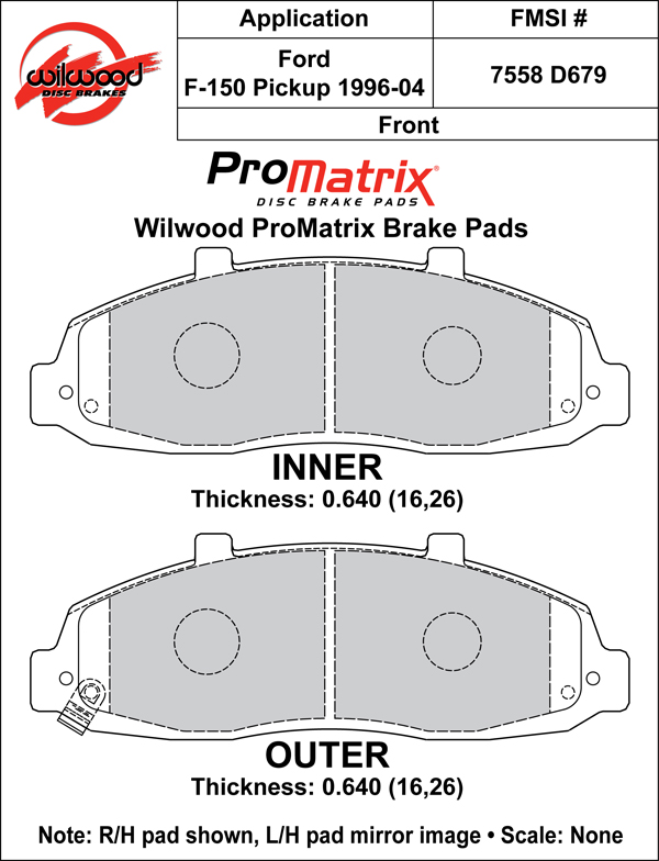 Brake Pad Plate #D679