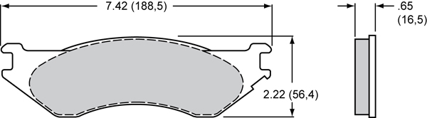 Brake Pad Plate #D702