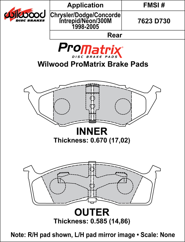 Brake Pad Plate #D730