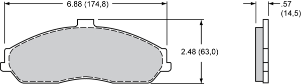 Brake Pad Plate #D731