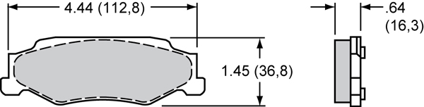 Brake Pad Plate #D732