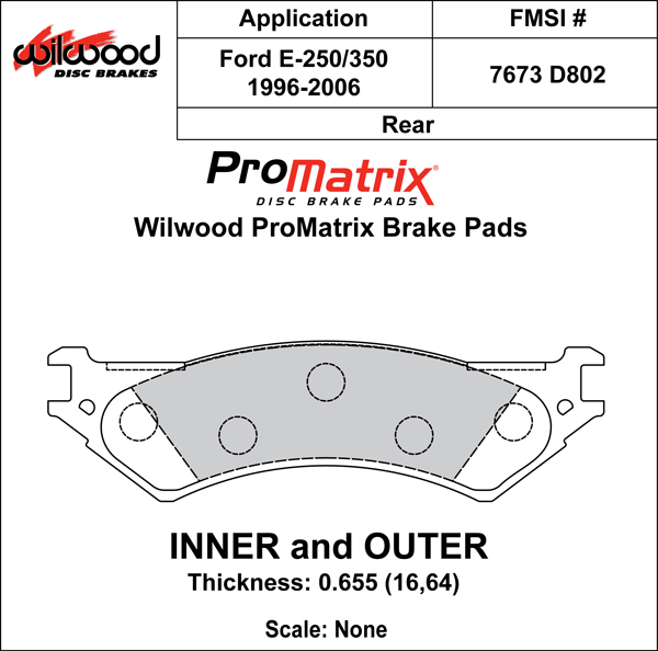 Brake Pad Plate #D802