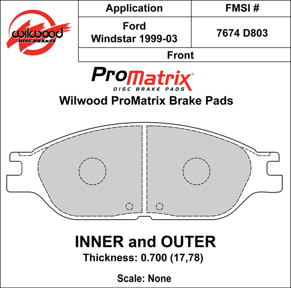 Brake Pad Plate #D803