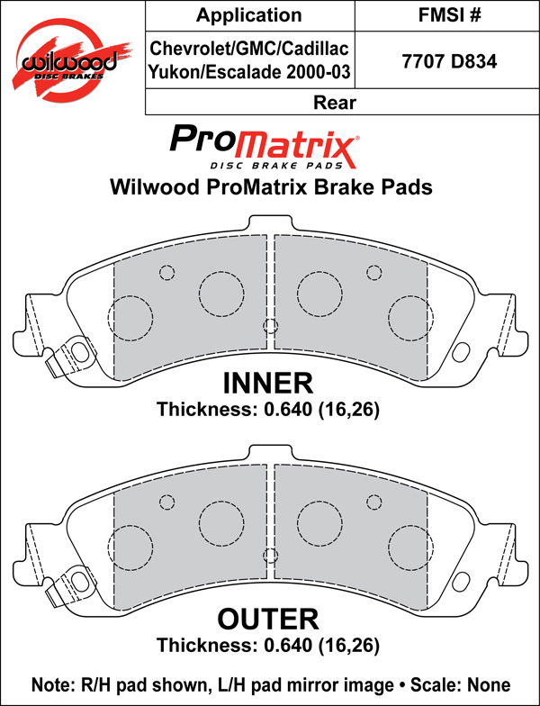 Brake Pad Plate #D834