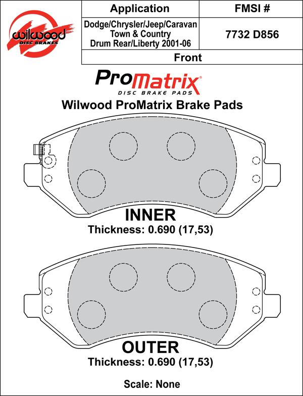 Brake Pad Plate #D856
