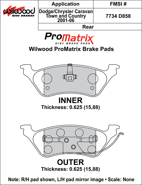 Brake Pad Plate #D858