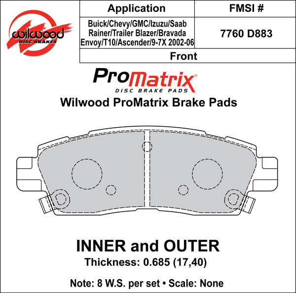 Brake Pad Plate #D883