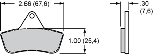 Brake Pad Plate #4108