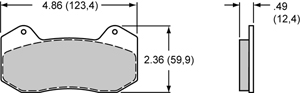 Brake Pad Plate #6712