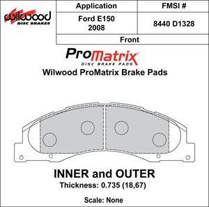 Brake Pad Plate #D1328