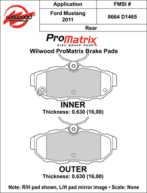 Brake Pad Plate #D1465