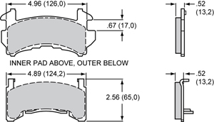 Brake Pad Plate #D154