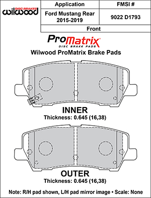 Brake Pad Plate #D1793