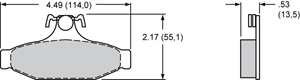 Brake Pad Plate #D413