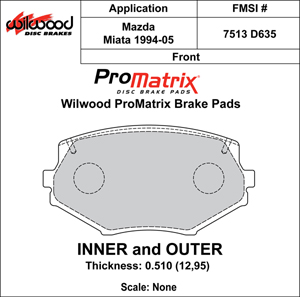 Brake Pad Plate #D635