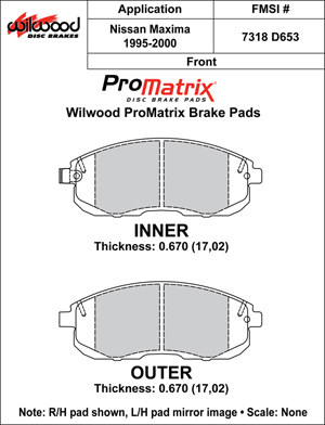 Brake Pad Plate #D653