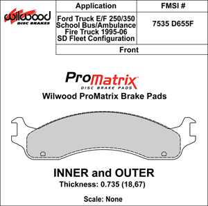 Brake Pad Plate #D655F