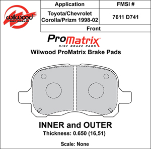 Brake Pad Plate #D741