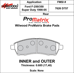 Brake Pad Plate #D757