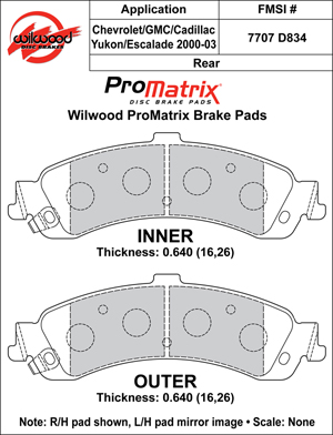 Brake Pad Plate #D834